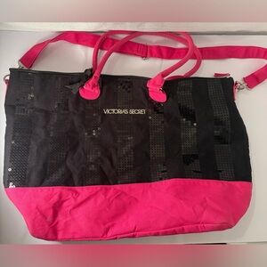 Victorias Secret Sequins 2013 Black Friday Weekender Duffle Bag Tote